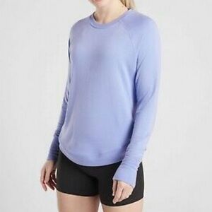 Athleta Mindset Sweatshirt in Periwinkle, Size Small Tall